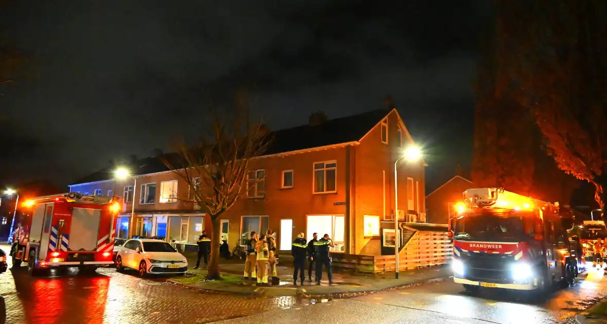 Brandweer met spoed naar woning wegens brandmelding