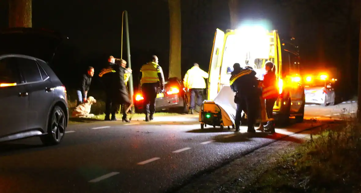 Persoon naar ziekenhuis na eenzijdig ongeval met boom