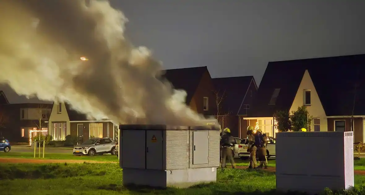 Wijk zonder spanning door brand in elektrakast