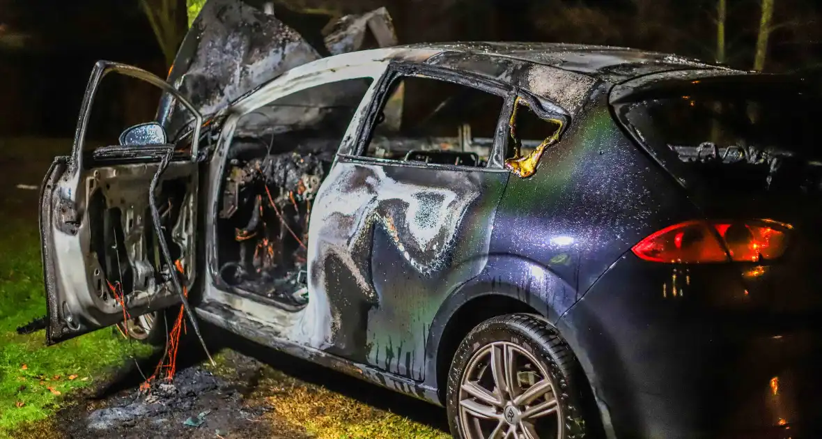 Auto vliegt in brand na ongeval - Foto 11