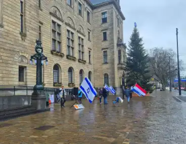 Pro-Israël-demonstratie voor stadhuis