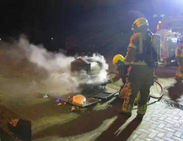 Brand in ondergrondse container gedoofd