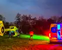 Ambulance helikopter vervoerd patiënt vanaf eilanden