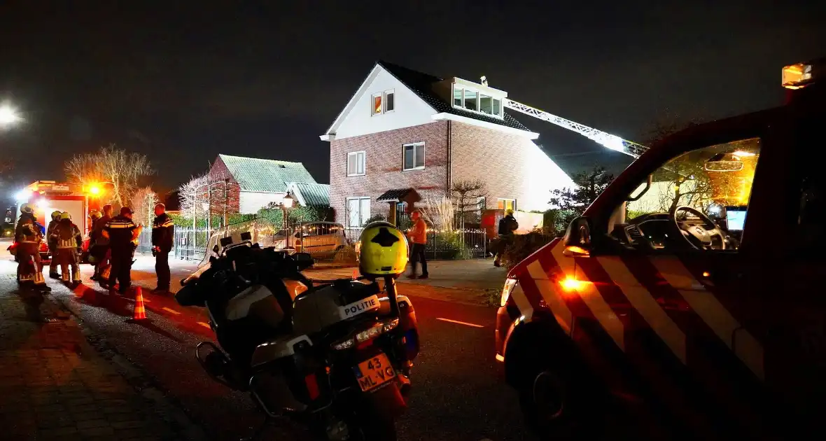 Schoorsteenbrand in vrijstaande woning