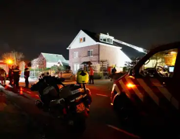 Schoorsteenbrand in vrijstaande woning