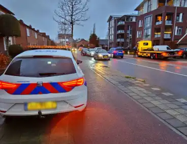 Flinke schade bij kettingbotsing met drie voertuigen