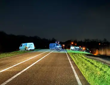 Gewonden en ravage na botsing tussen meedere voertuigen