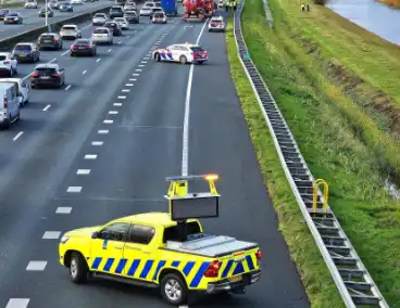 Meerdere vrachtwagens in botsing op snelweg