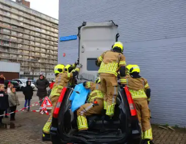 Grote belangstelling bij oefening