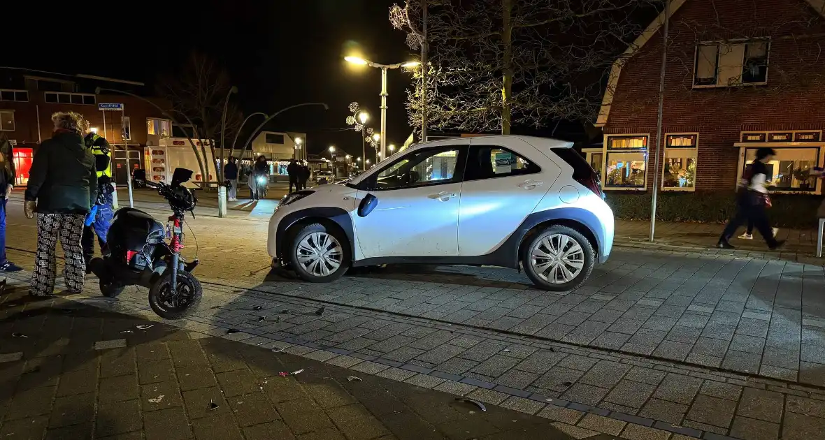 Scooter en auto betrokken bij ongeval