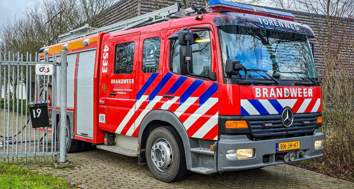 Brandweer ingezet voor brand in bedrijf