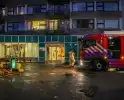 Brandweer bevrijdt persoon uit rollator