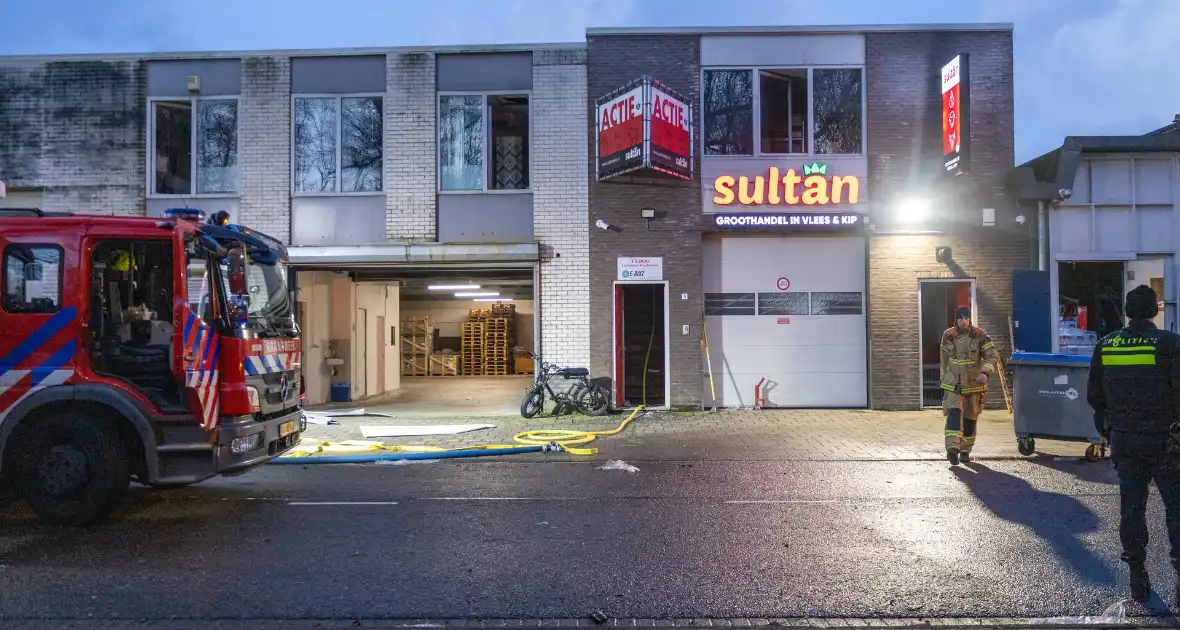 Brand in meterkast van bedrijf