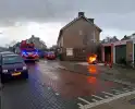 Motorfiets vliegt in brand