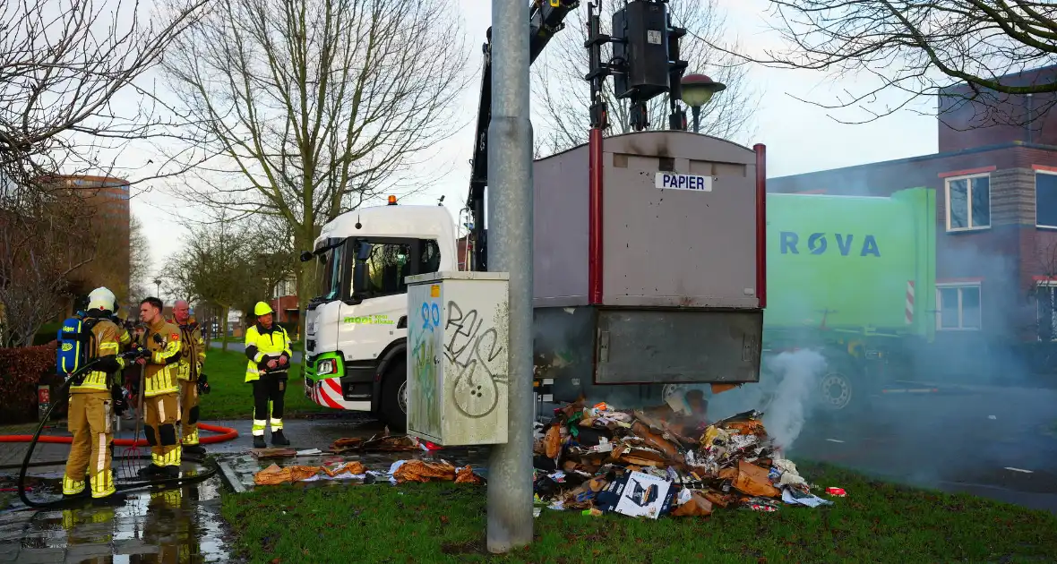 Jaarlijks terugkerende containerbrand blijft probleem in Nieuwland - Foto 7