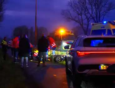 Scooterrijder zwaargewond na harde val