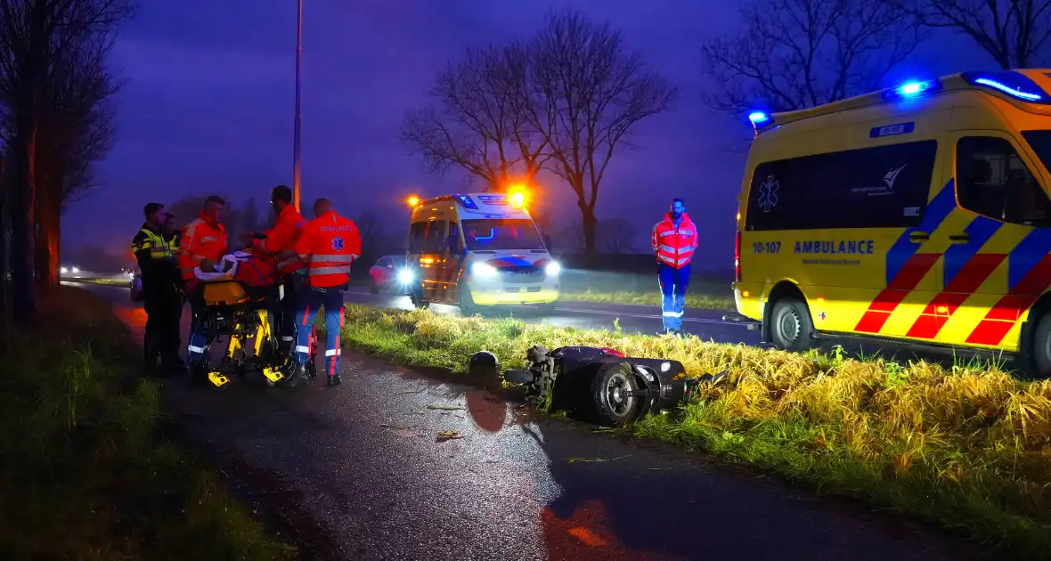 Scooterrijder zwaargewond na harde val - Foto 6