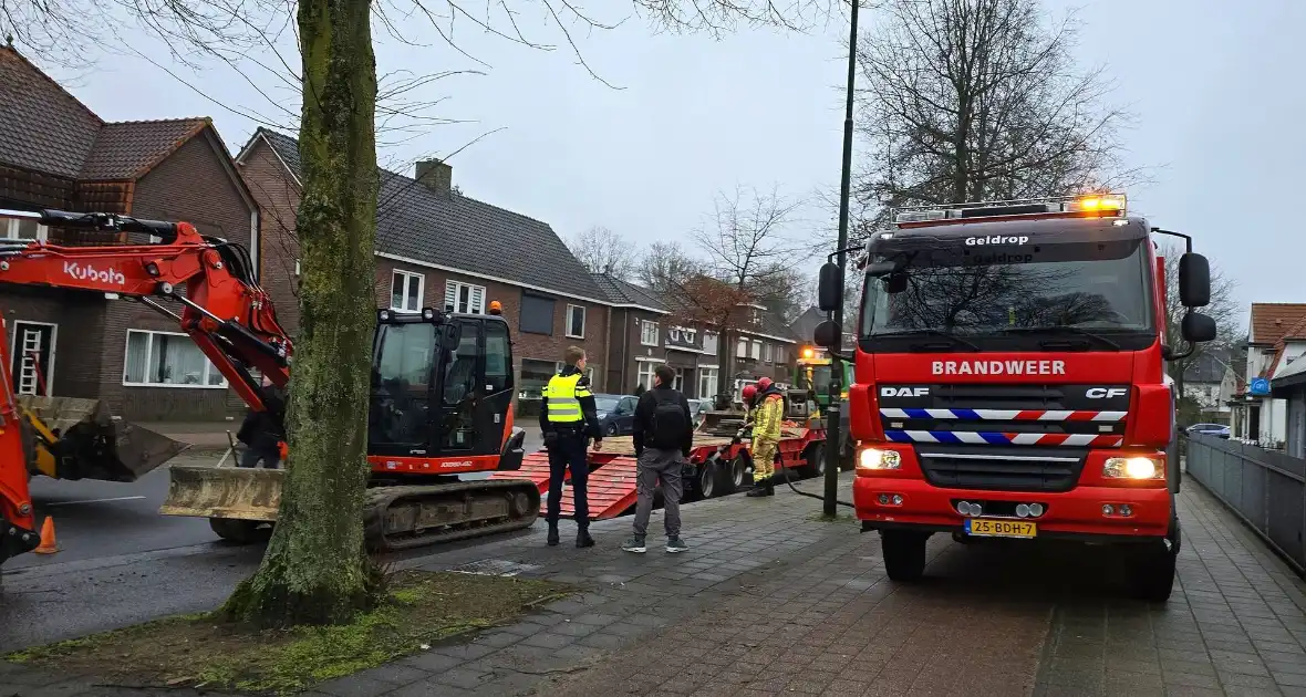 Brandweer ingezet bij brandende trailer