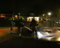 Brandweer blust kerstbomen