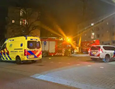 Veel Schade in appartementen gebouw na afsteken van vuurwerk