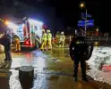 Brand op kruising onder politie begeleiding geblust