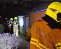 Brandweer langer onderweg naar containerbrand in achtertuin