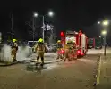 Opnieuw brandende vuilcontainer