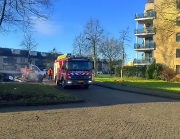 Brand in opgehaald vuurwerkafval snel geblust