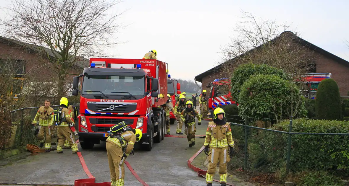 Grote brand in stal - Foto 1