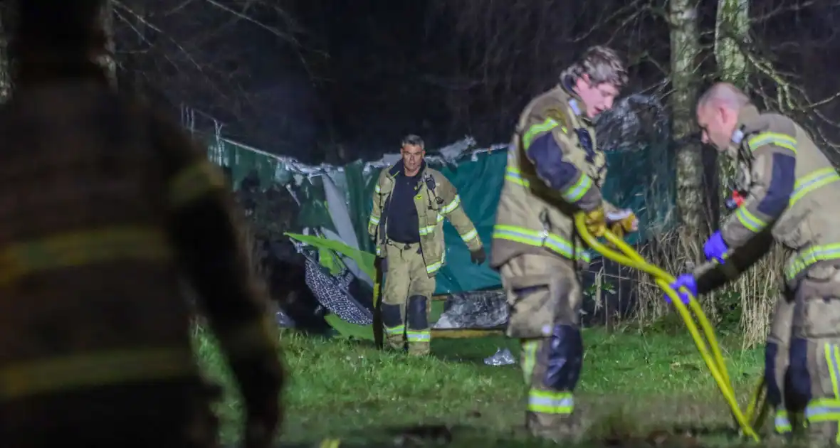 Brandmelding bij onderkomen dakloze