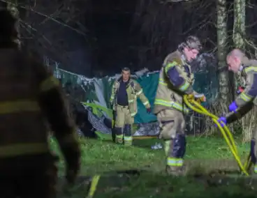 Brandmelding bij onderkomen dakloze