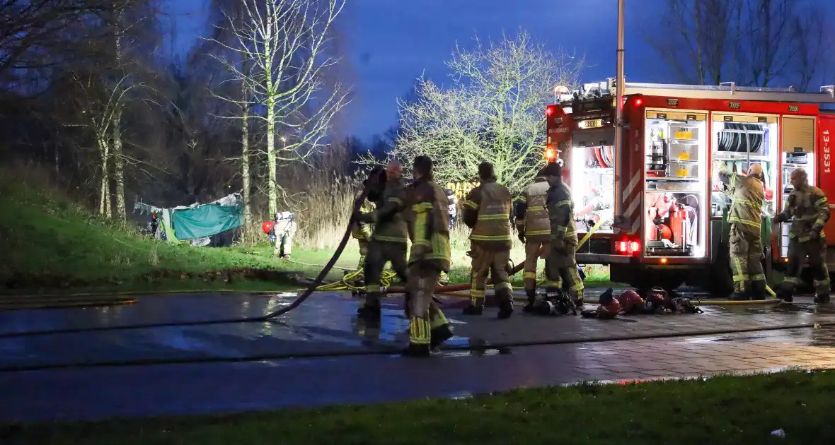 Brandmelding bij onderkomen dakloze - Foto 3