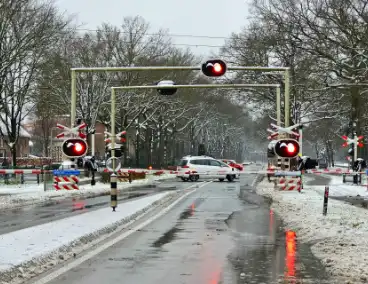 Omleiding door gesloten spoorwegovergangen