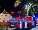 Brand in schoorsteen van woonboerderij