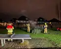 Brandweer dooft brandende kerstbomen