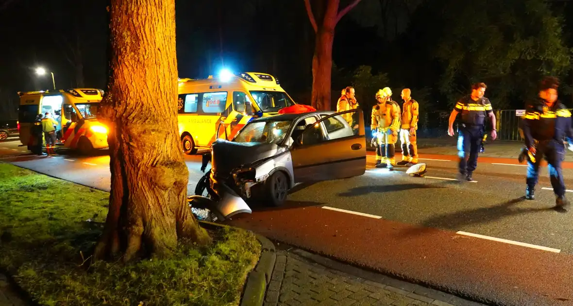 Automobilist belandt tegen een boom - Foto 1