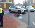 Fietser onderuit na aanrijding