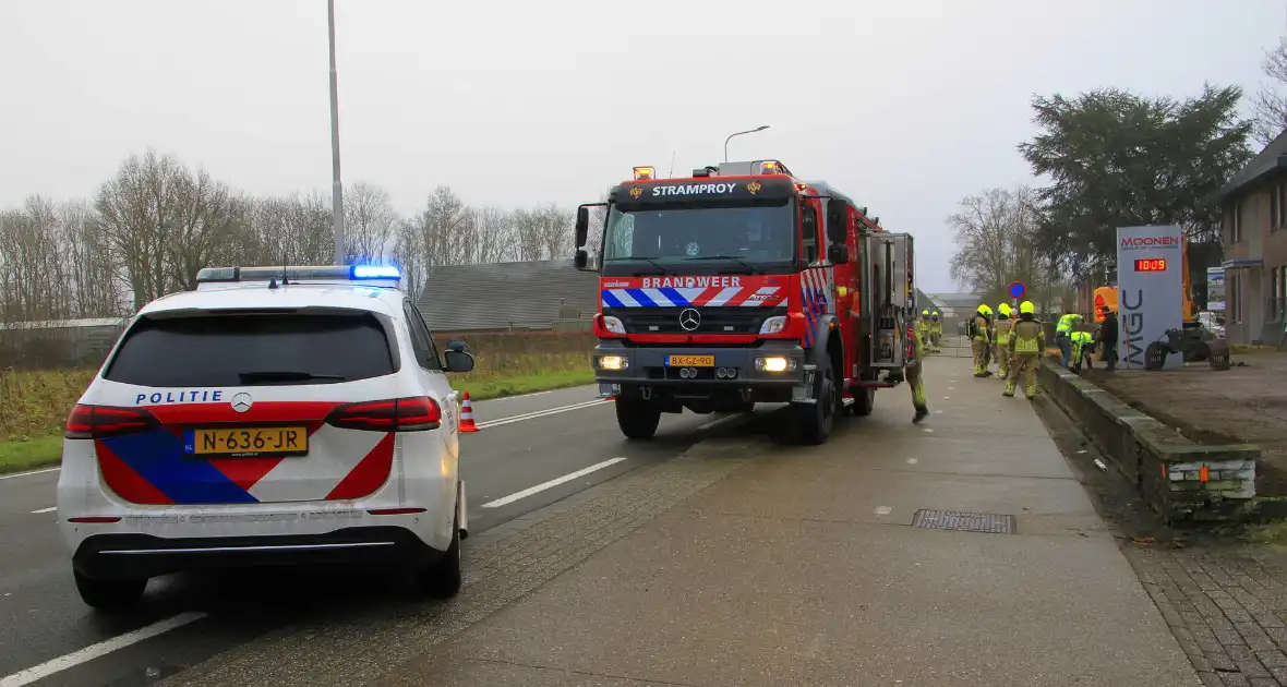 Gasleiding geraakt bij graafwerkzaamheden, fietspad afgesloten - Foto 5