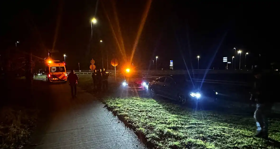Botsing tussen auto en fatbike