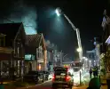 Grote uitslaande brand in gebouw