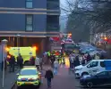 Flinke rook ontwikkeling bij grote brand in appartement