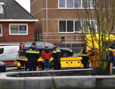 Twee voertuigen geborgen na kop-staartbotsing