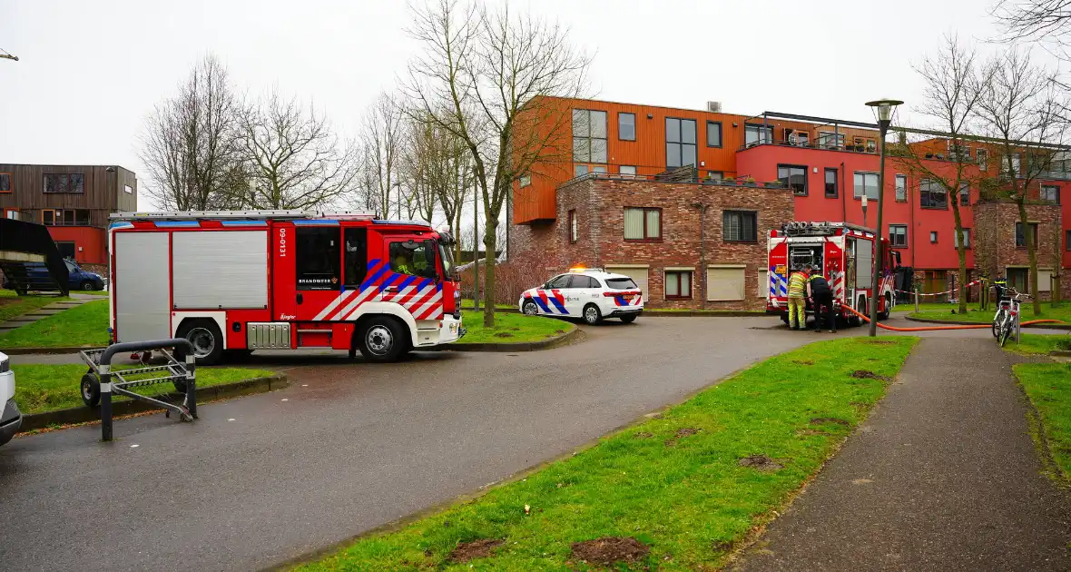 Brand in woning geblust door brandweer