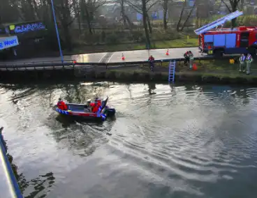 Fiets aangetroffen op spoorbrug, grote zoektocht in water