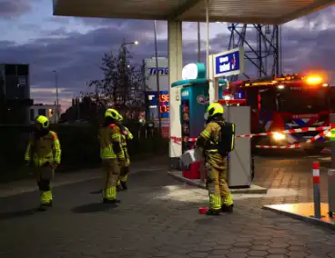 Ongeval gevaarlijke stof bij tankstation