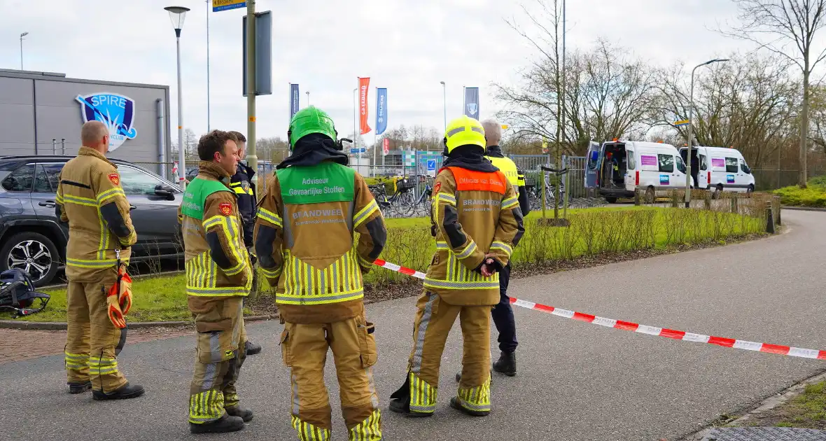 Groot gebied afgezet wegens gaslekkage bij sportvereniging - Foto 1