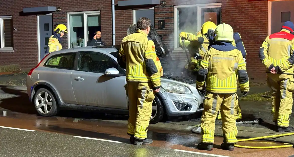 Brand in motorcompartiment tijdens rit
