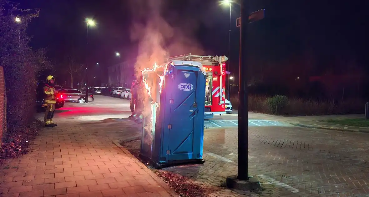 Brand in dixi zorgt voor schade - Foto 2