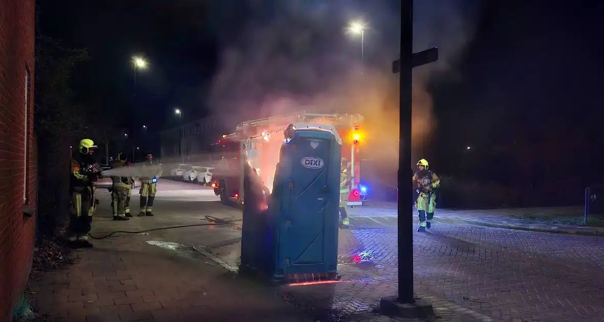 Brand in dixi zorgt voor schade - Foto 3