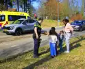 Kinderen betrokken bij botsing bij wegversmalling